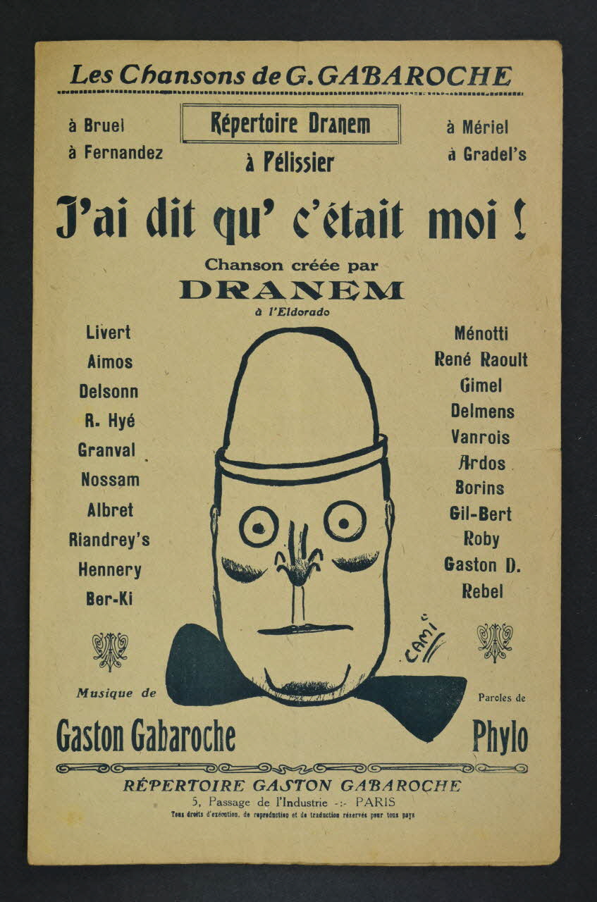 chanson petit format 1966.148.39 Photo Mucem