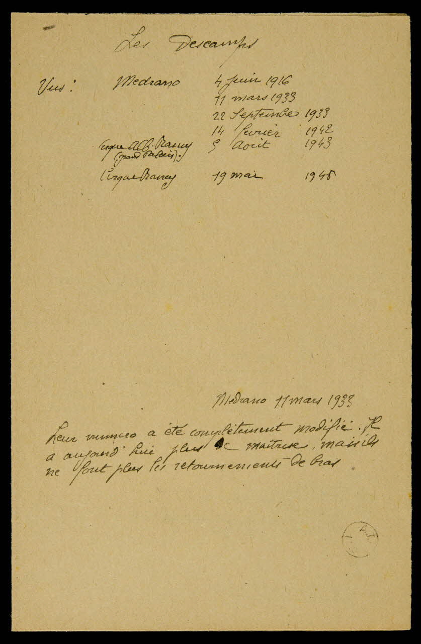 partie d'un ensemble de dessins Les Descamps 1968.102.1481 Photo Mucem