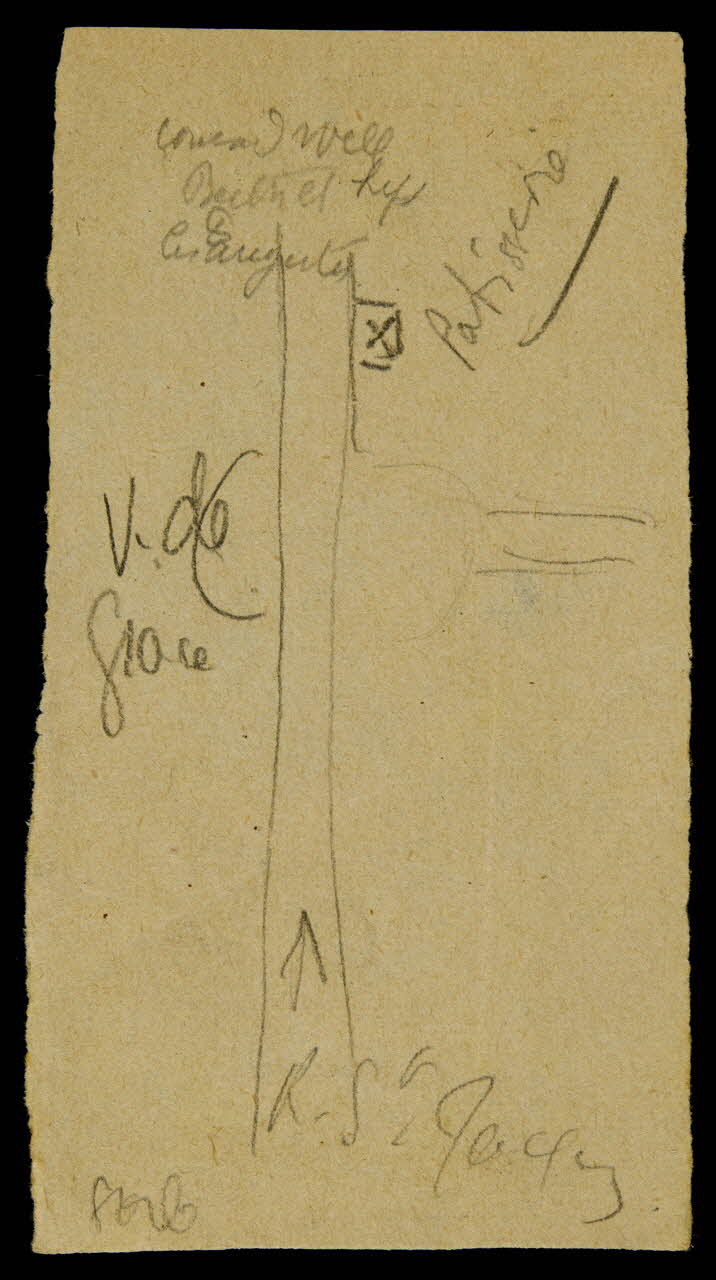 partie d'un ensemble de dessins Installation pour le cirque 1968.102.1486.4 Photo Mucem