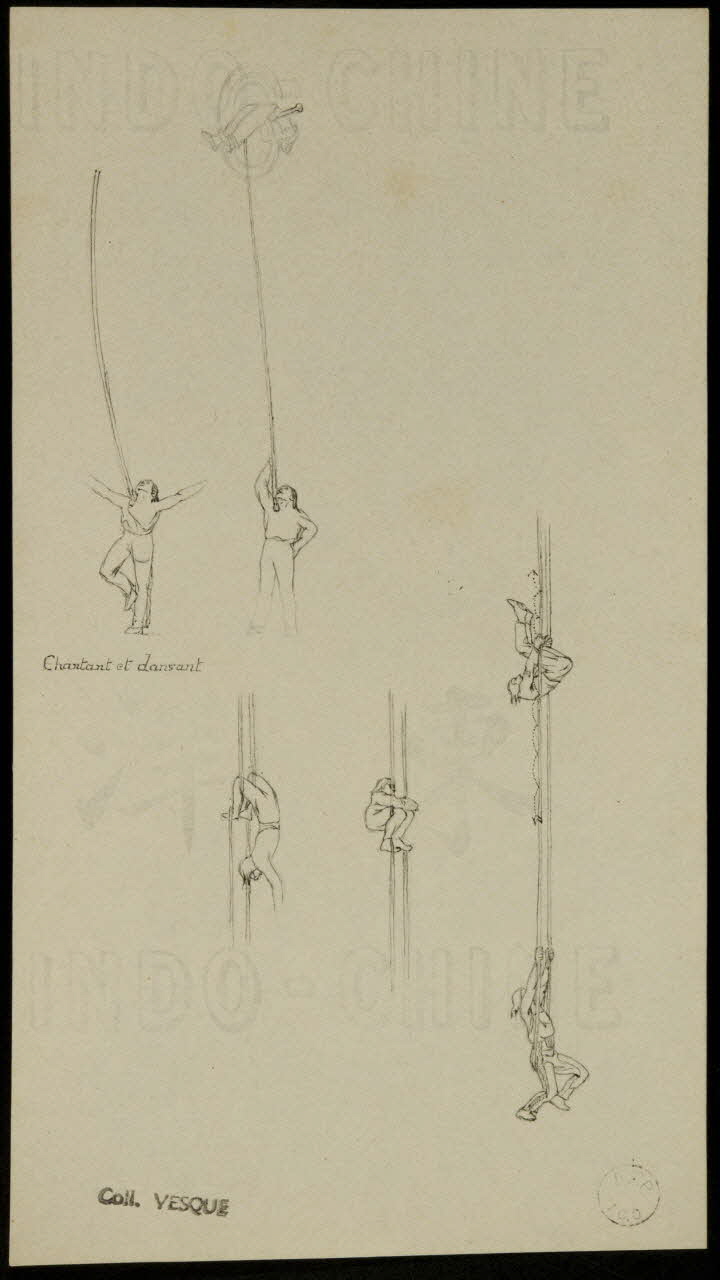 partie d'un ensemble de dessins Chantant et dansant 1968.102.1502 Photo Mucem