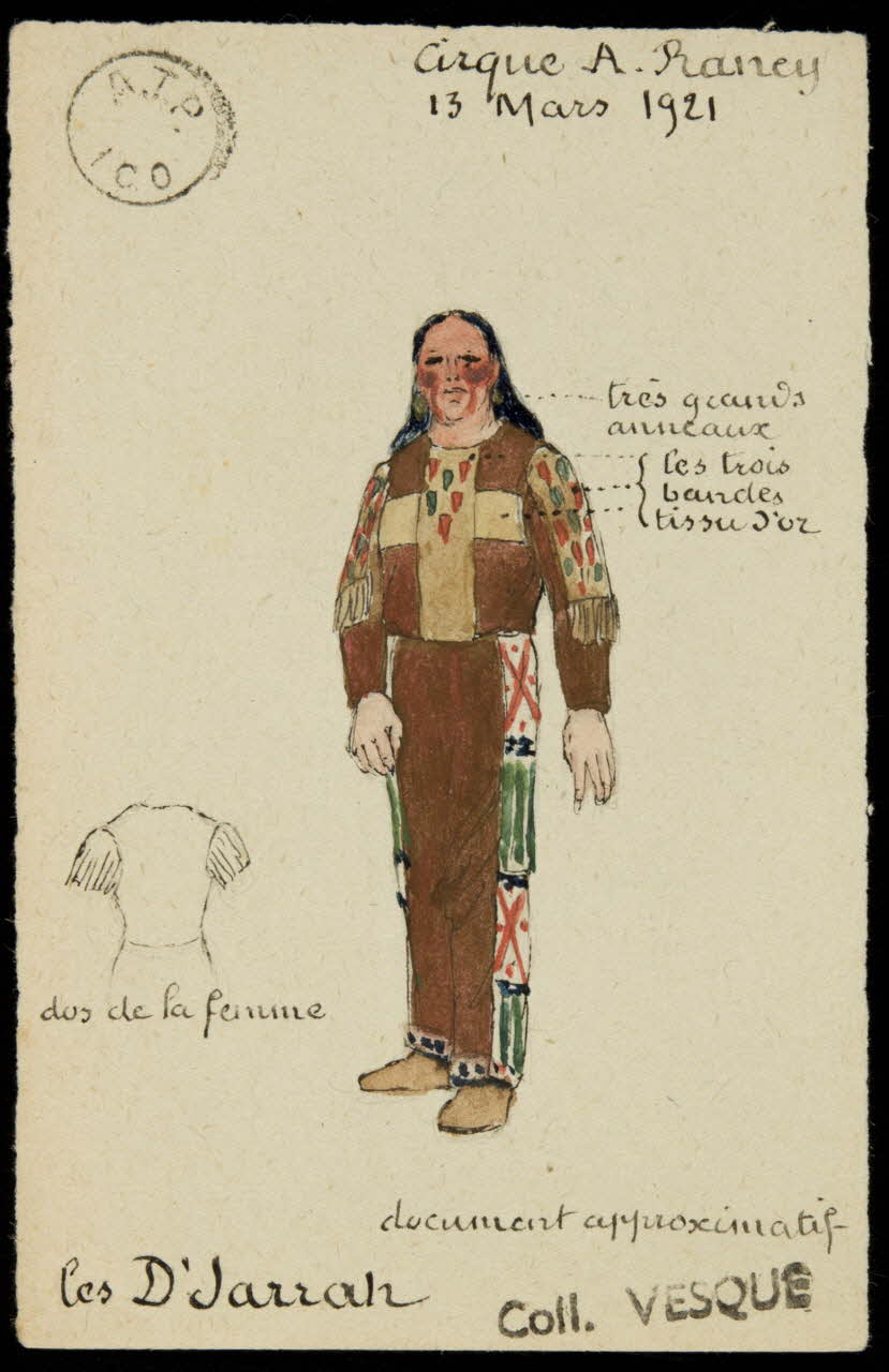 partie d'un ensemble de dessins les D'Jarrah 1968.102.1503.1 Photo Mucem