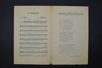 Louis Delluc ; Léo Daniderff ; Gaby Montbreuse ; Yette Anceny ; Camille Helda partition de musique petit format Île-de-France, France 1914 1965.150.70 Photo Mucem