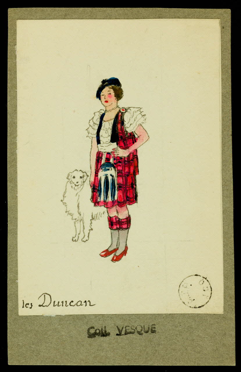 partie d'un ensemble de dessins Les Duncan 1968.102.1516 Photo Mucem