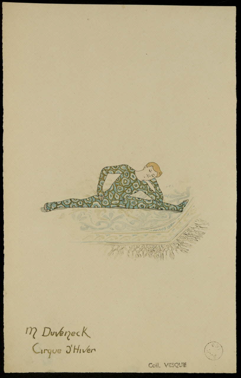 partie d'un ensemble de dessins M Duverneck 1968.102.1519.1 Photo Mucem