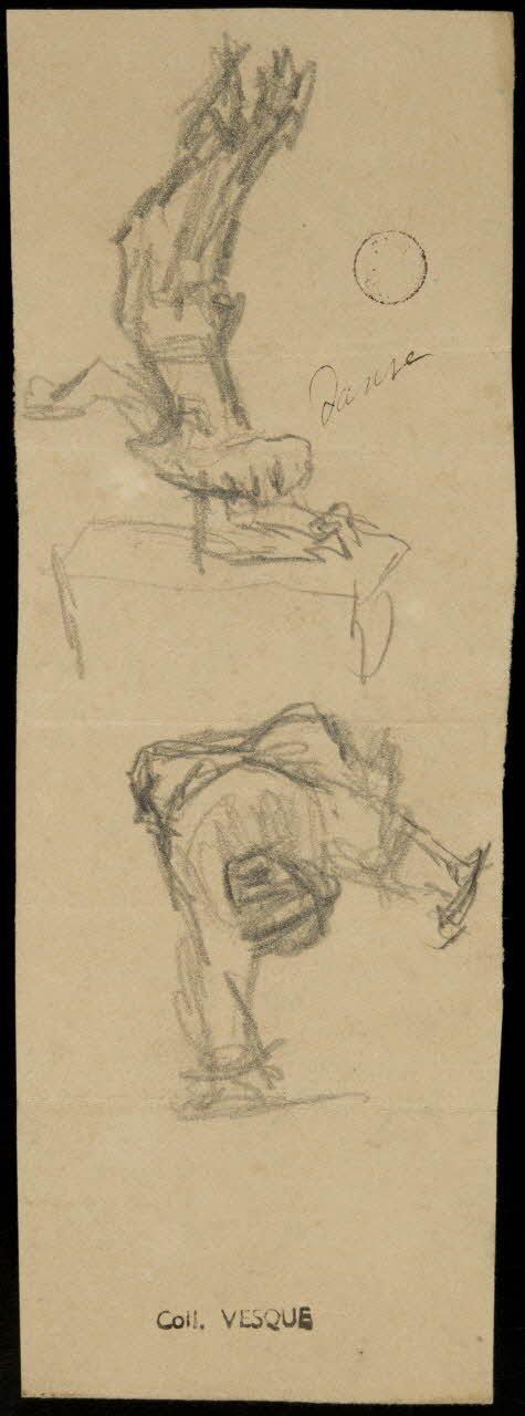 partie d'un ensemble de dessins Danse 1968.102.1520.1 Photo Mucem