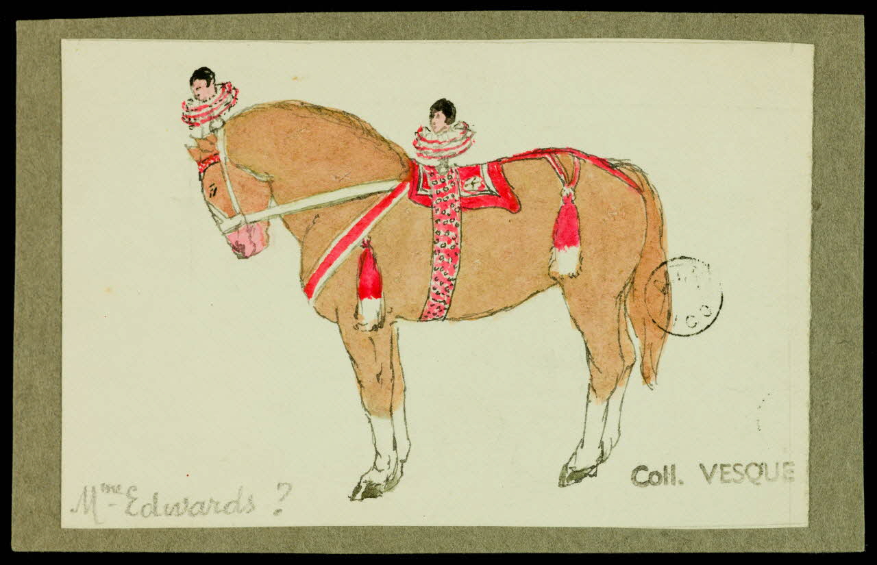 partie d'un ensemble de dessins Mme Edwards ? 1968.102.1531.2 Photo Mucem