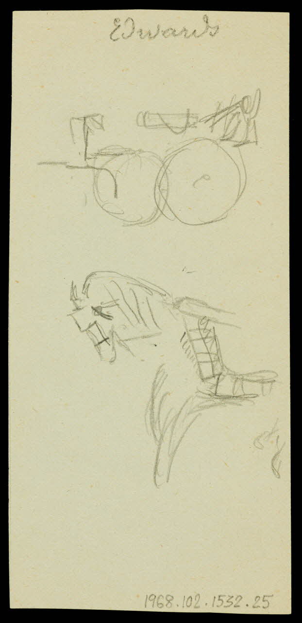 partie d'un ensemble de dessins Edwards 1968.102.1532.25 Photo Mucem