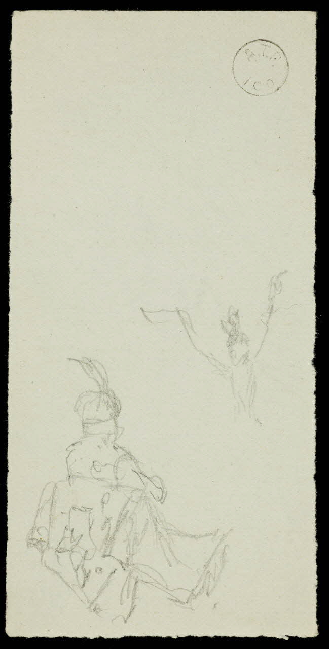 partie d'un ensemble de dessins Esquisse de figures 1968.102.1534.10 Photo Mucem