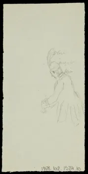 partie d'un ensemble de dessins Esquisse de figures 1968.102.1534.10  Photo Mucem