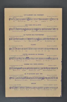 Lys Gauly ; André de Badet ; Cesare A. Bixio ; Editions Musicales Bourcier; chanson petit format 1932 1966.148.45 Photo Mucem