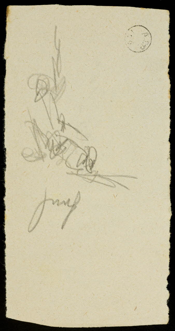 partie d'un ensemble de dessins Esquisses de personnages 1968.102.1550.2 Photo Mucem