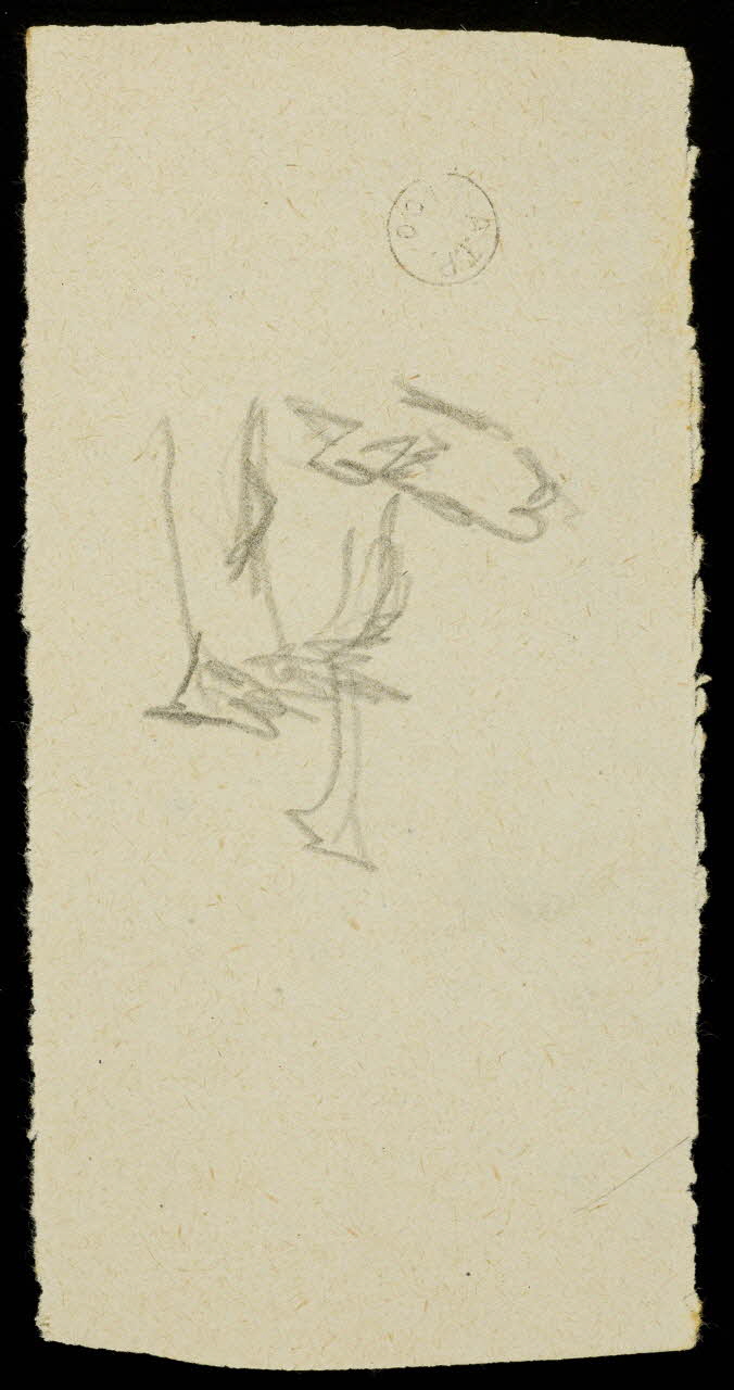 partie d'un ensemble de dessins Esquisses de personnages 1968.102.1550.3 Photo Mucem