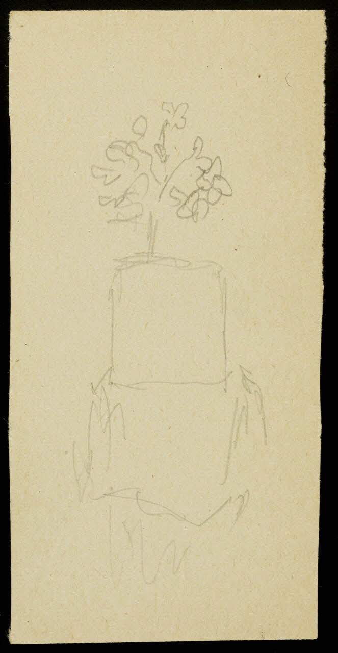 partie d'un ensemble de dessins Ebauche de dessin 1968.102.1553.2 Photo Mucem