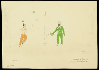 partie d'un ensemble de dessins Emerson et Baldwin 1968.102.1554  Photo Mucem