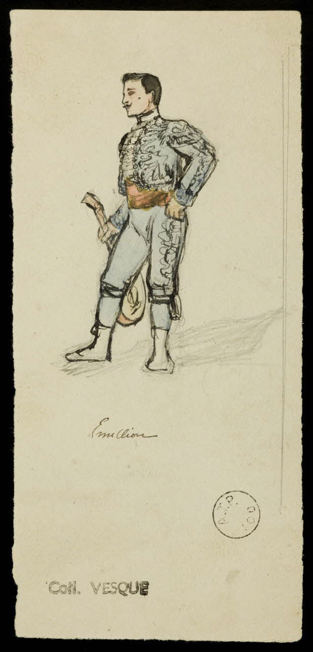 partie d'un ensemble de dessins Emillion 1968.102.1555.2 Photo Mucem