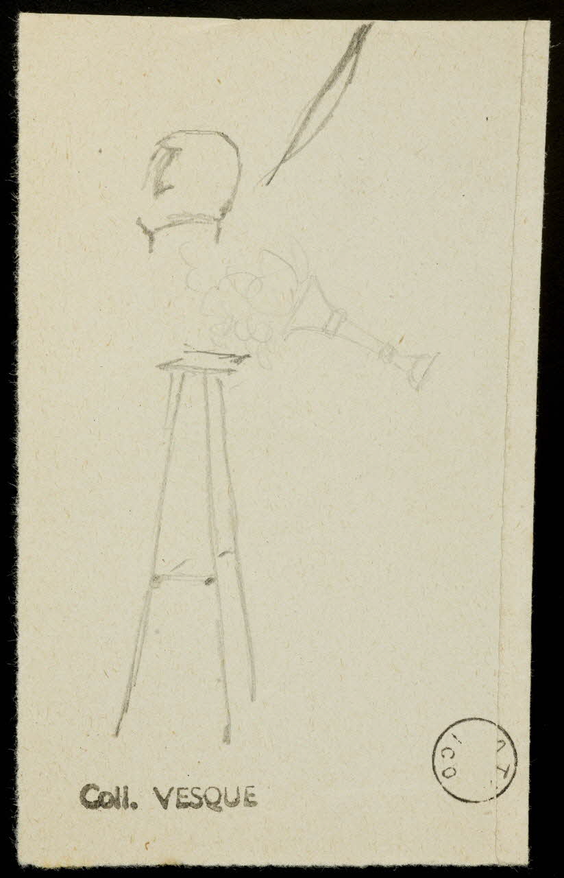 partie d'un ensemble de dessins Ebauche de dessin 1968.102.1558.1 Photo Mucem