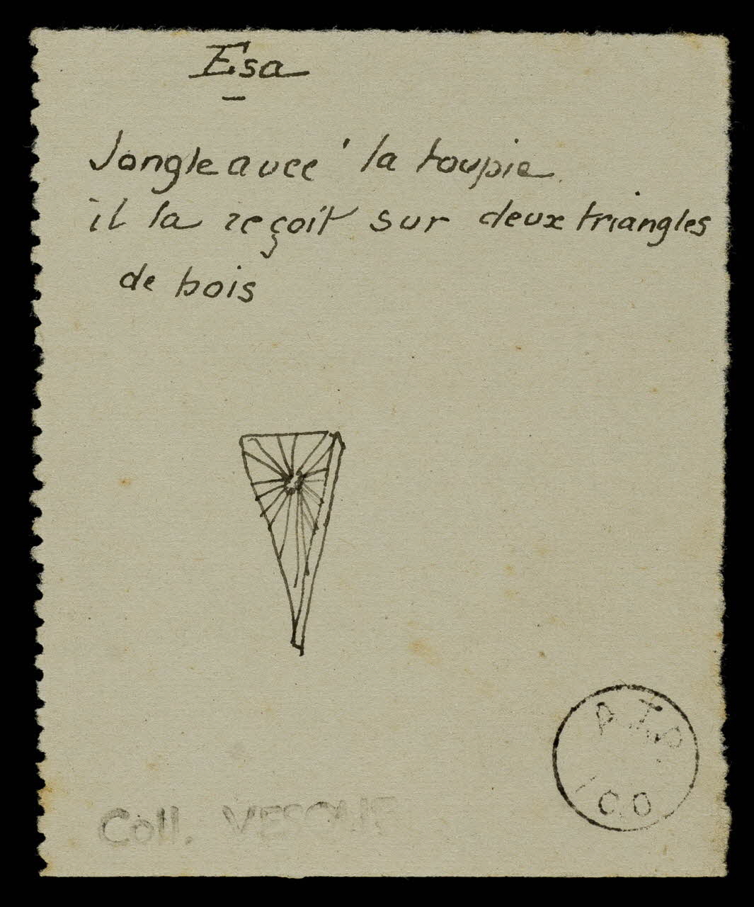 partie d'un ensemble de dessins Esa 1968.102.1568.3 Photo Mucem