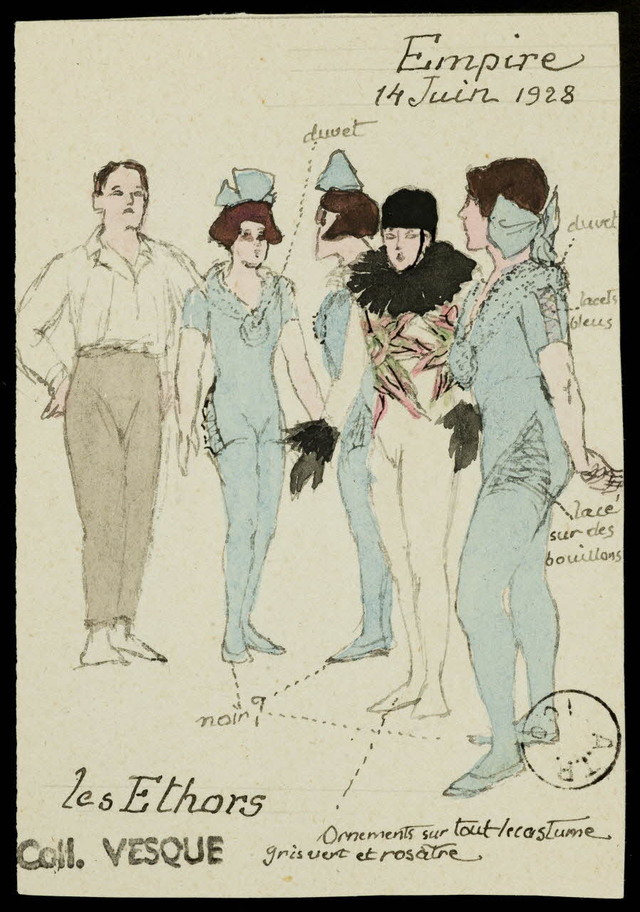 partie d'un ensemble de dessins les Ethors 1968.102.1573 Photo Mucem