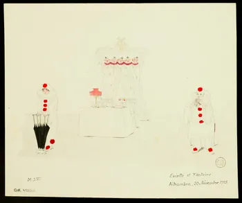 partie d'un ensemble de dessins Eviette et Fontaine 1968.102.1579 Photo Mucem