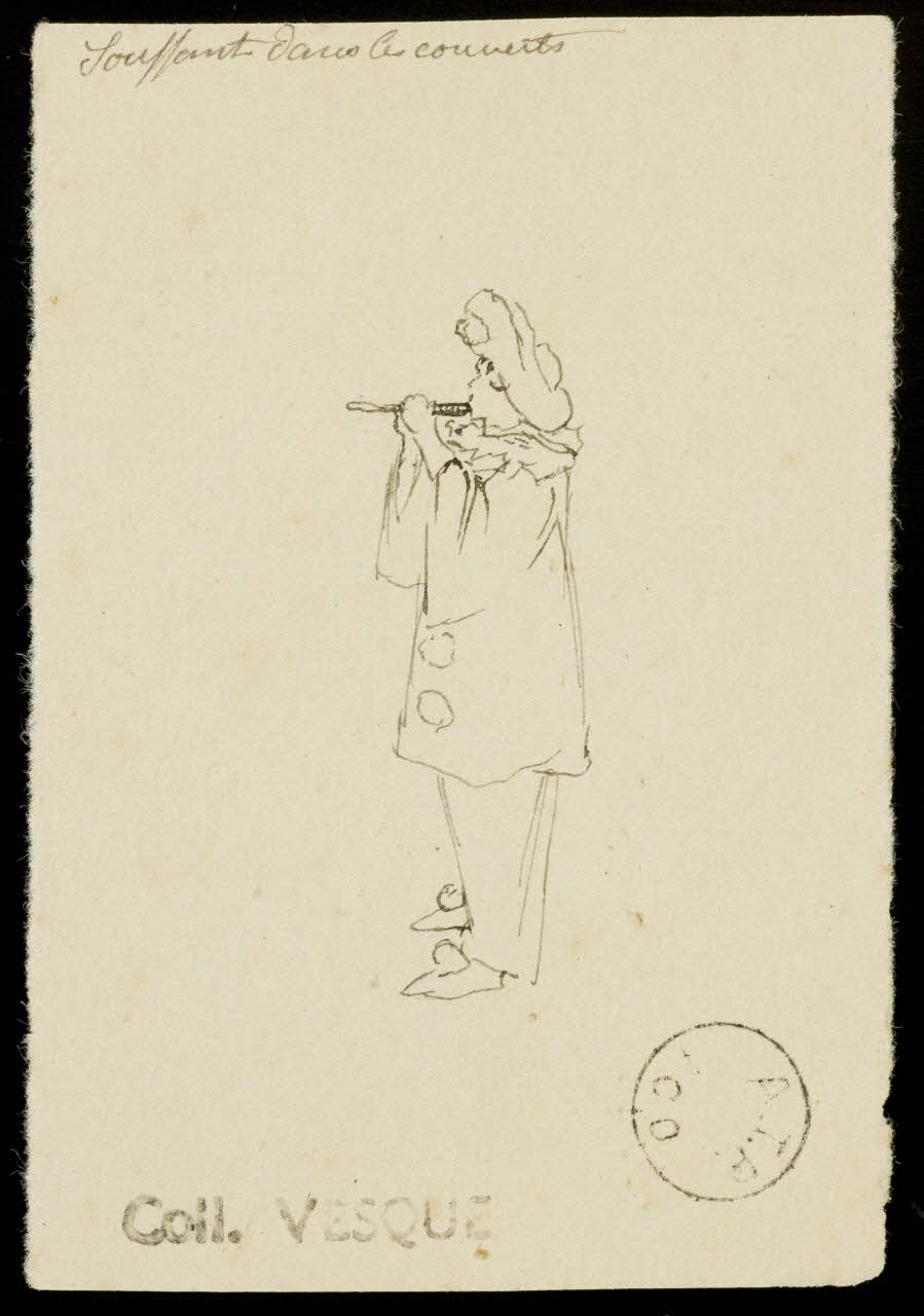 partie d'un ensemble de dessins Soufflant dans les couverts 1968.102.1581.6 Photo Mucem