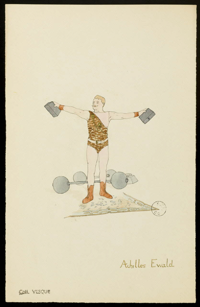 partie d'un ensemble de dessins Achilles Ewald 1968.102.1582 Photo Mucem