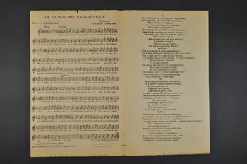 Georgius ; Pierre Chagnon ; R. Choppy ; Louis Aerts chanson petit format 1922 1966.148.5  Photo Mucem