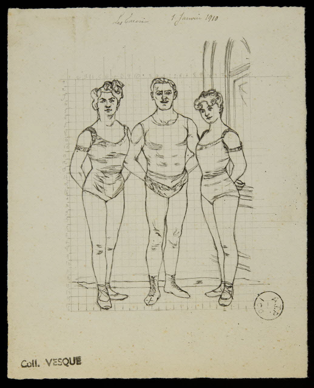 partie d'un ensemble de dessins Les Facori 1968.102.1586  Photo Mucem