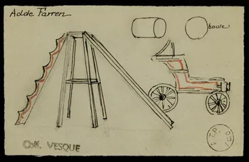 partie d'un ensemble de dessins Adde Farren 1968.102.1591.1  Photo Mucem