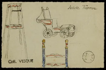 partie d'un ensemble de dessins Adde Farron 1968.102.1591.2  Photo Mucem
