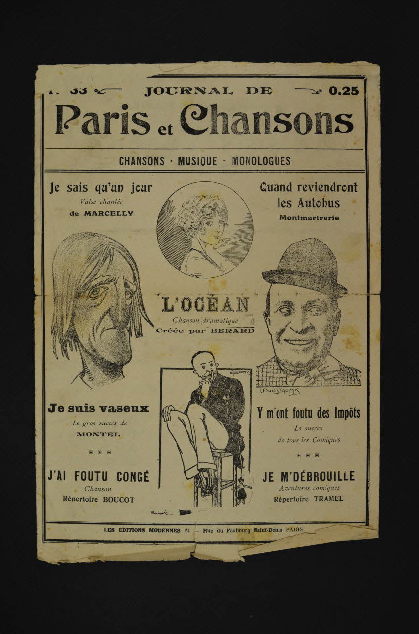 chanson petit format 1966.148.53 Photo Mucem