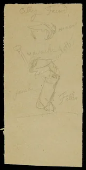 partie d'un ensemble de dessins Lilly Feindt 1968.102.1594.4  Photo Mucem