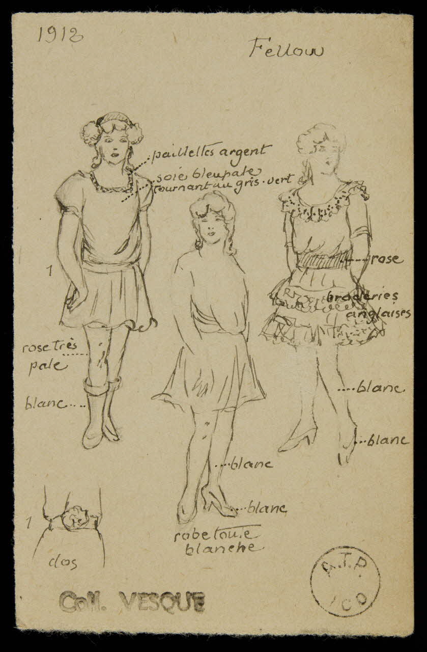 partie d'un ensemble de dessins Fellow 1968.102.1595 Photo Mucem