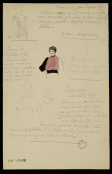 partie d'un ensemble de dessins Fernando  Danseuses 1968.102.1597.1  Photo Mucem