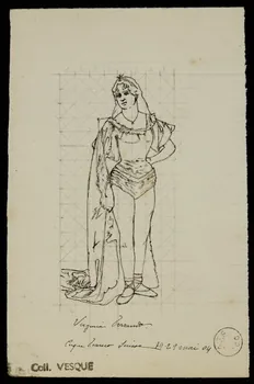 partie d'un ensemble de dessins Virginia Fernando 1968.102.1599.1 Photo Mucem