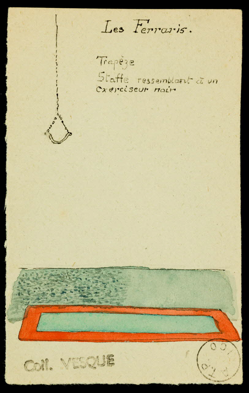 partie d'un ensemble de dessins Les Ferraris. 1968.102.1601.1 Photo Mucem