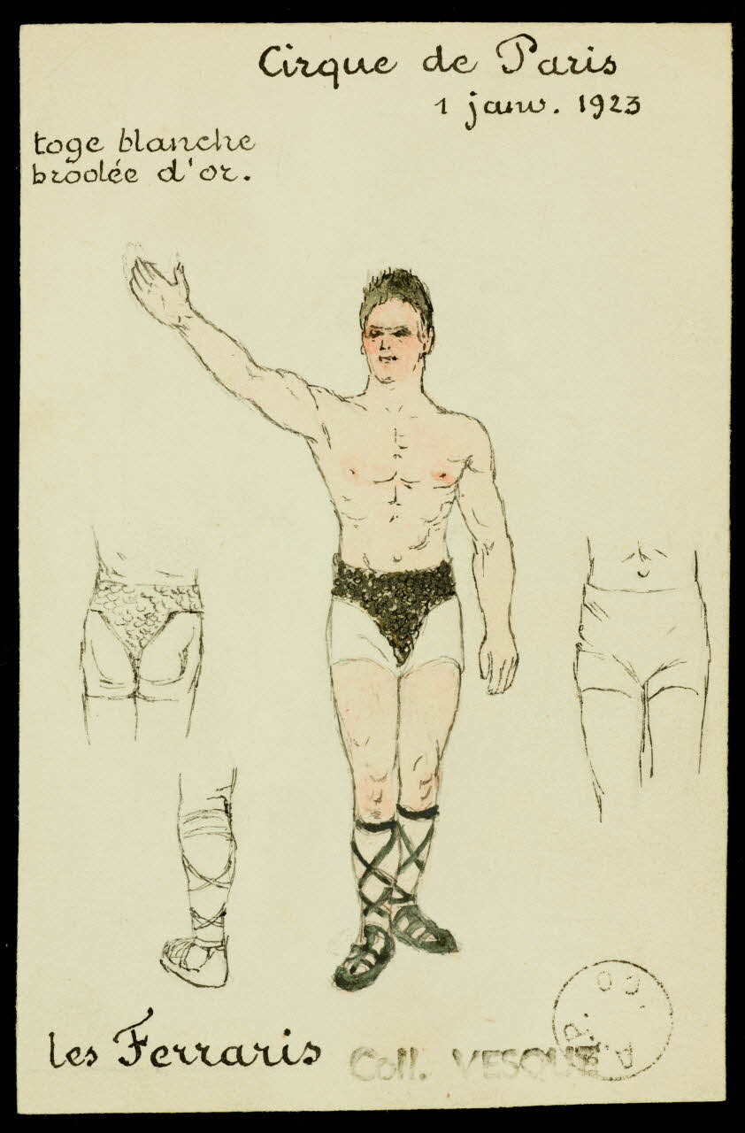 partie d'un ensemble de dessins les Ferraris 1968.102.1601.4 Photo Mucem