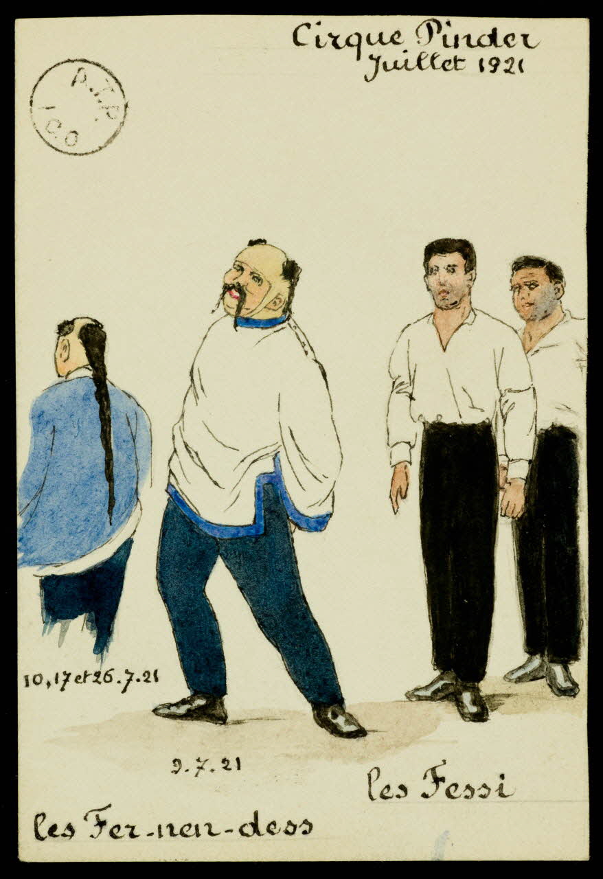 partie d'un ensemble de dessins les Fer-nen-dess 1968.102.1607.2 Photo Mucem