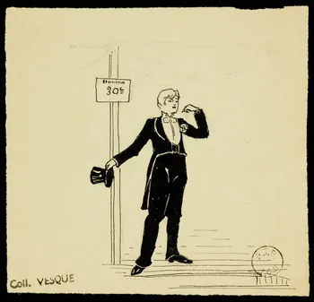 partie d'un ensemble de dessins Monsieur Loyal 1968.102.1609 Photo Mucem