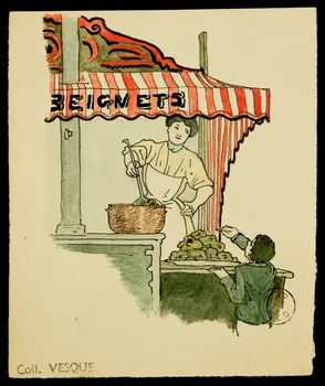 partie d'un ensemble de dessins BEIGNETS 1968.102.1610 Photo Mucem