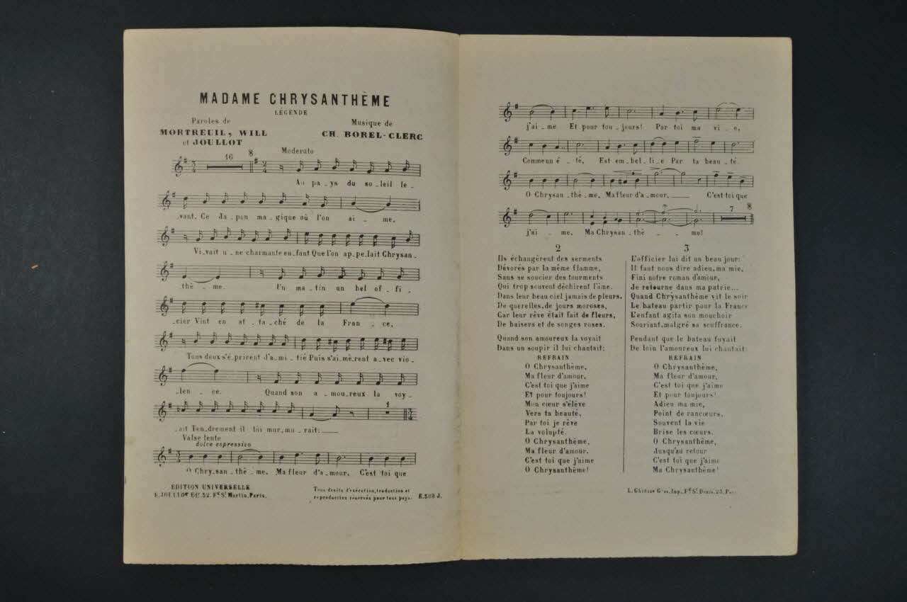 chanson petit format 1965.151.19 Photo Mucem