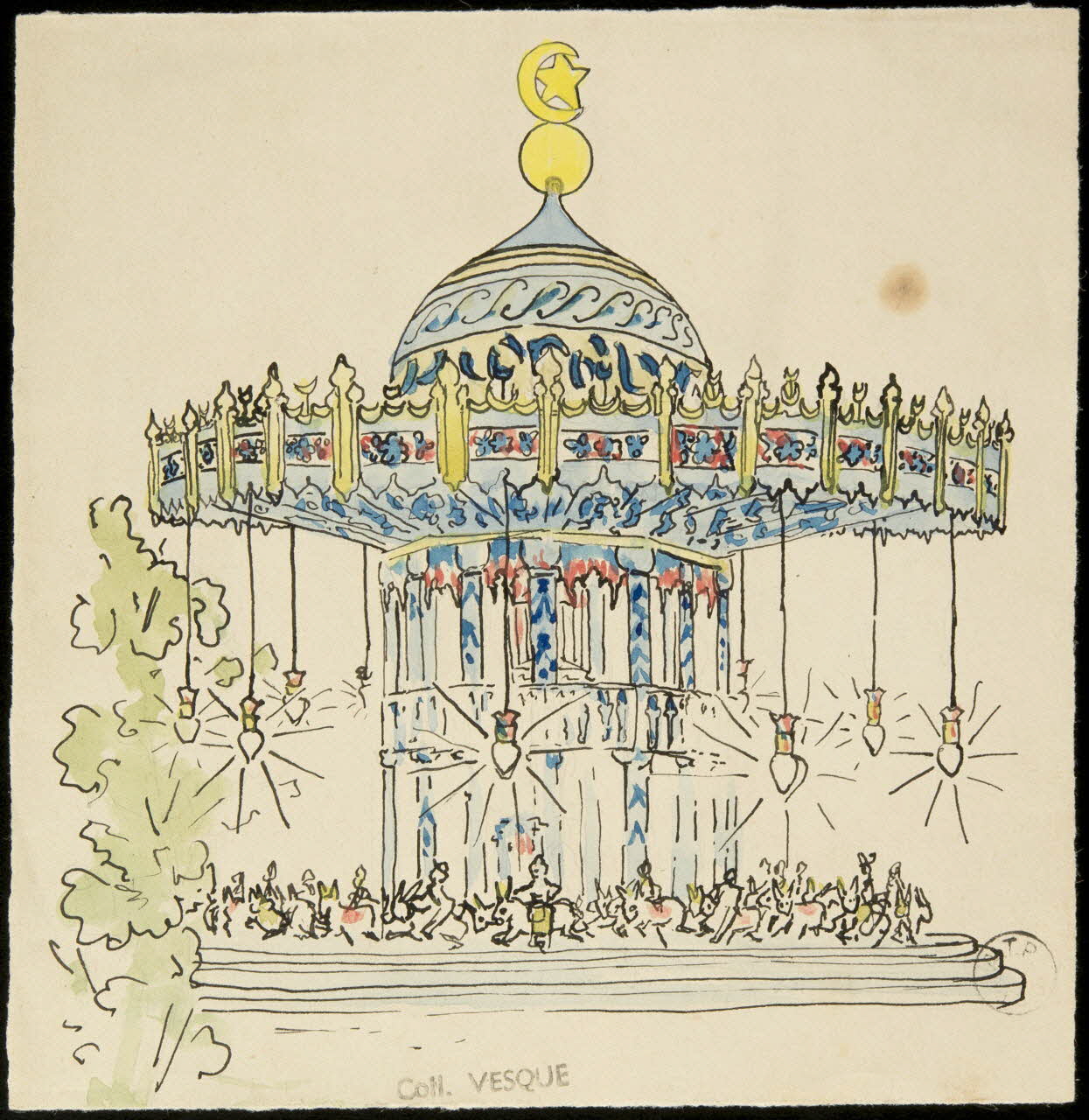 partie d'un ensemble de dessins Manège 1968.102.1625 Photo Mucem