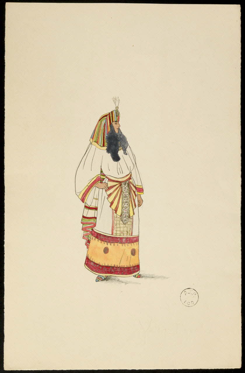 partie d'un ensemble de dessins Egyptienne 1968.102.1628 Photo Mucem