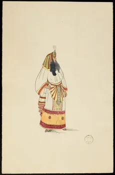 partie d'un ensemble de dessins Egyptienne 1968.102.1628 Photo Mucem