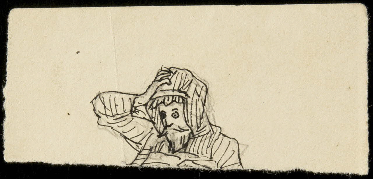 partie d'un ensemble de dessins Portrait d'homme 1968.102.1633 Photo Mucem