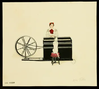 partie d'un ensemble de dessins Miss Fillis 1968.102.1648 Photo Mucem