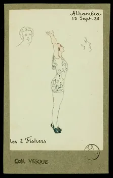 partie d'un ensemble de dessins Les 2 Fishers 1968.102.1650 Photo Mucem