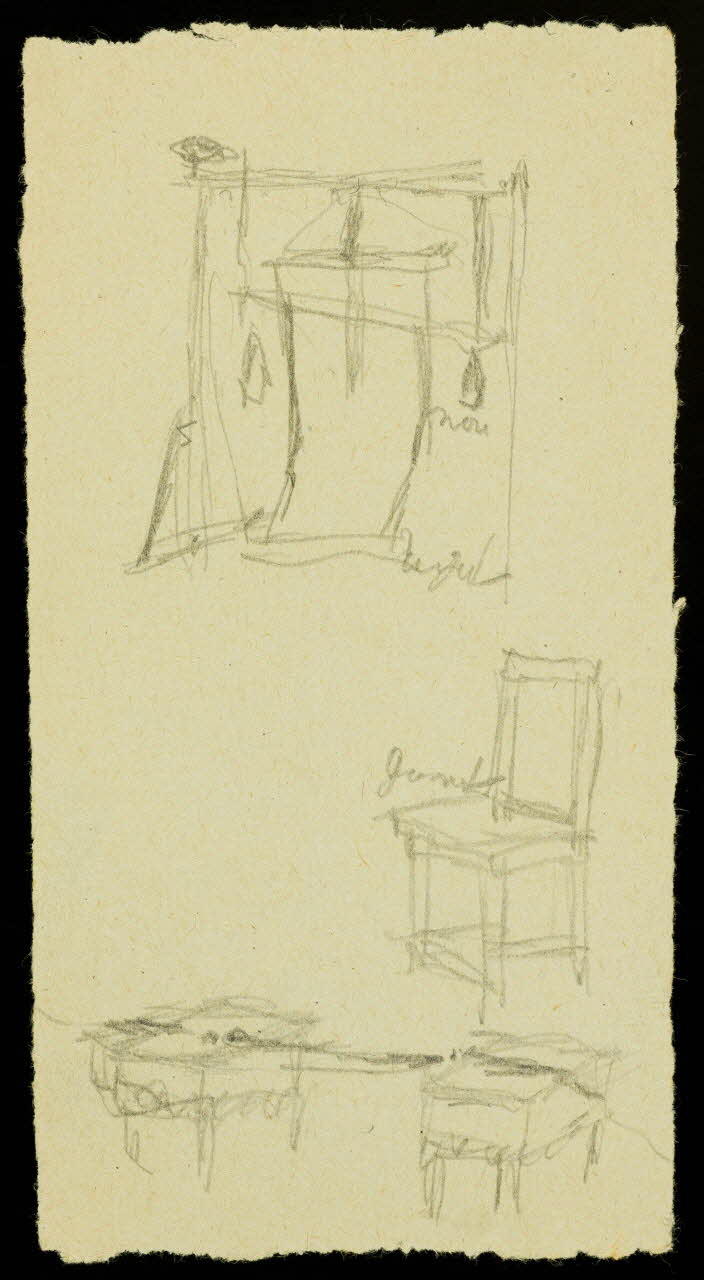 partie d'un ensemble de dessins Structure de cirque 1968.102.1673.4 Photo Mucem