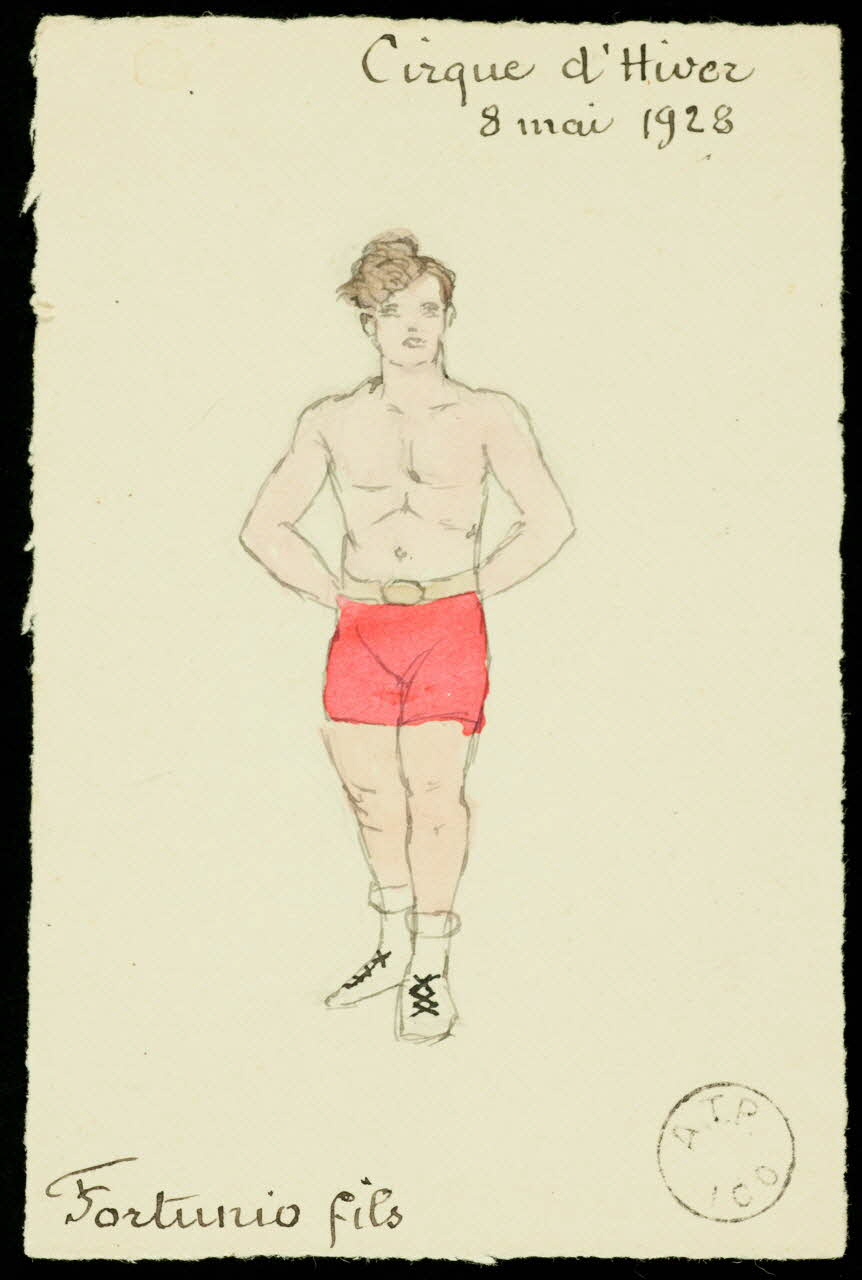 partie d'un ensemble de dessins Fortunio fils 1968.102.1679 Photo Mucem