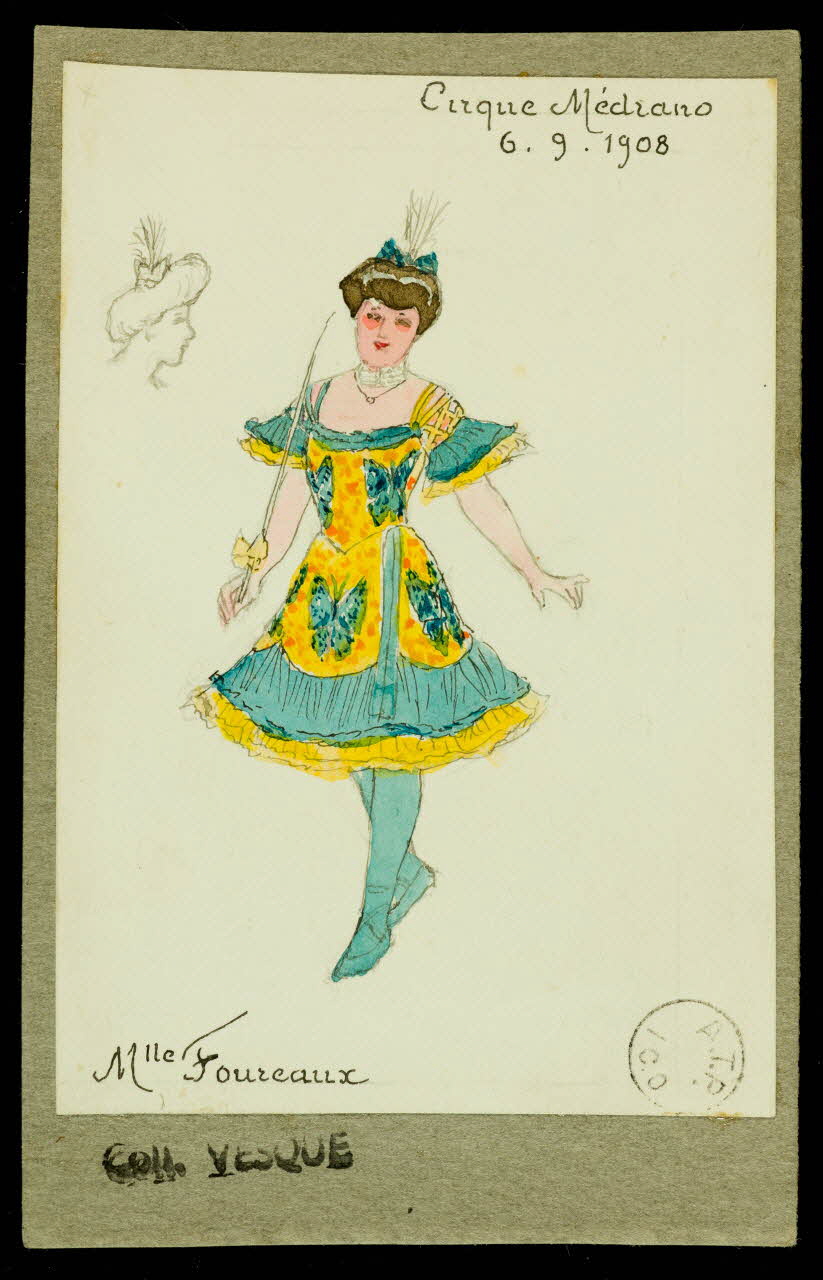 partie d'un ensemble de dessins Mlle Foureaux 1968.102.1683.1 Photo Mucem