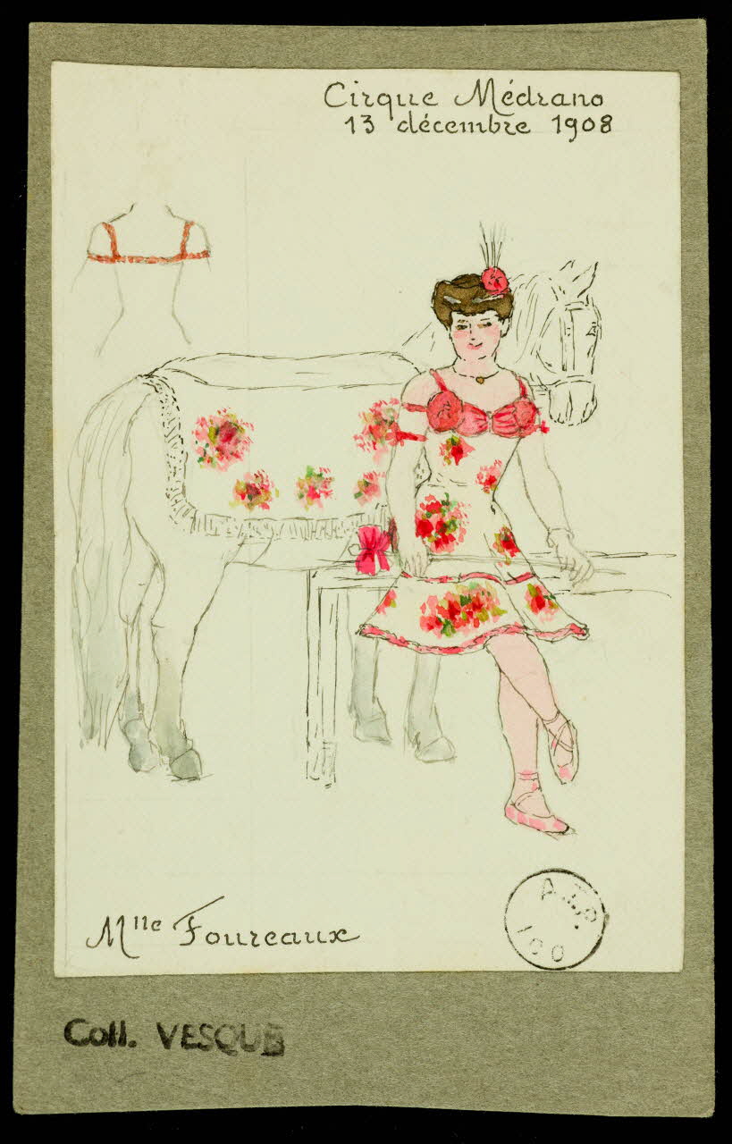 partie d'un ensemble de dessins Mlle Foureaux 1968.102.1683.2 Photo Mucem